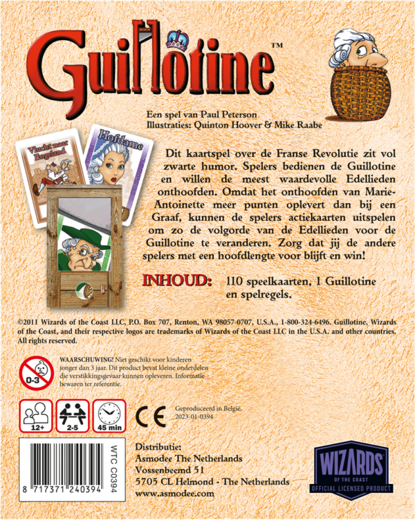 Kaartspel: Guillotine NL - Afbeelding 2
