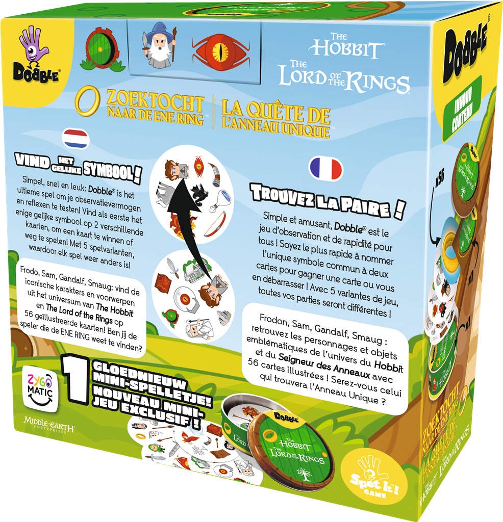 Kaartspel: Dobble Lord Of The Rings / The Hobbit NL - Afbeelding 2