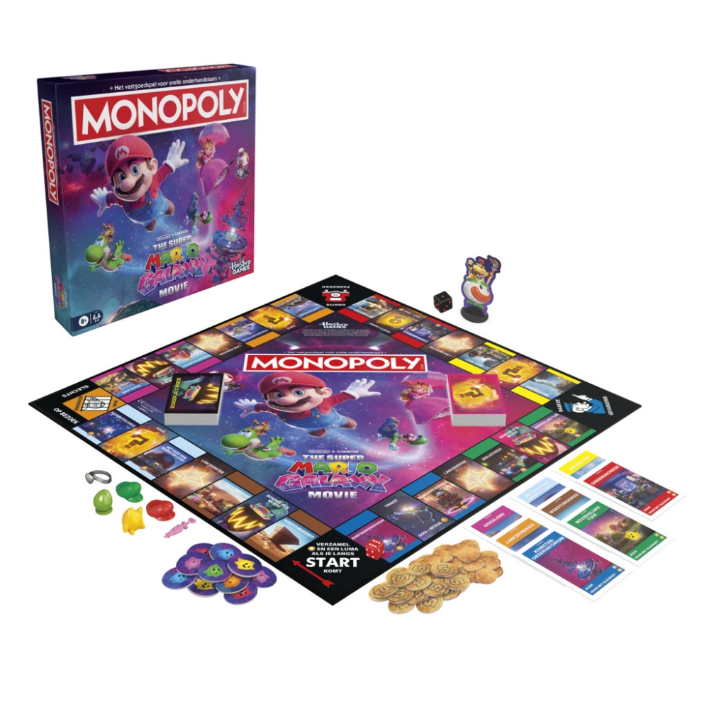 Bordspel: Monopoly Super Mario Galaxy Movie Edition NL - Afbeelding 2