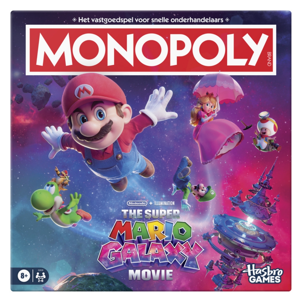 Bordspel: Monopoly Super Mario Galaxy Movie Edition NL
