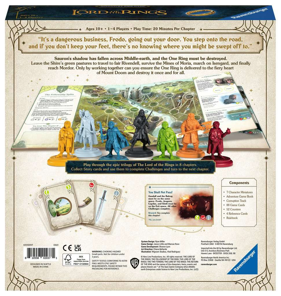 Bordspel: Adventure Book Game Lord Of The Rings - Afbeelding 2